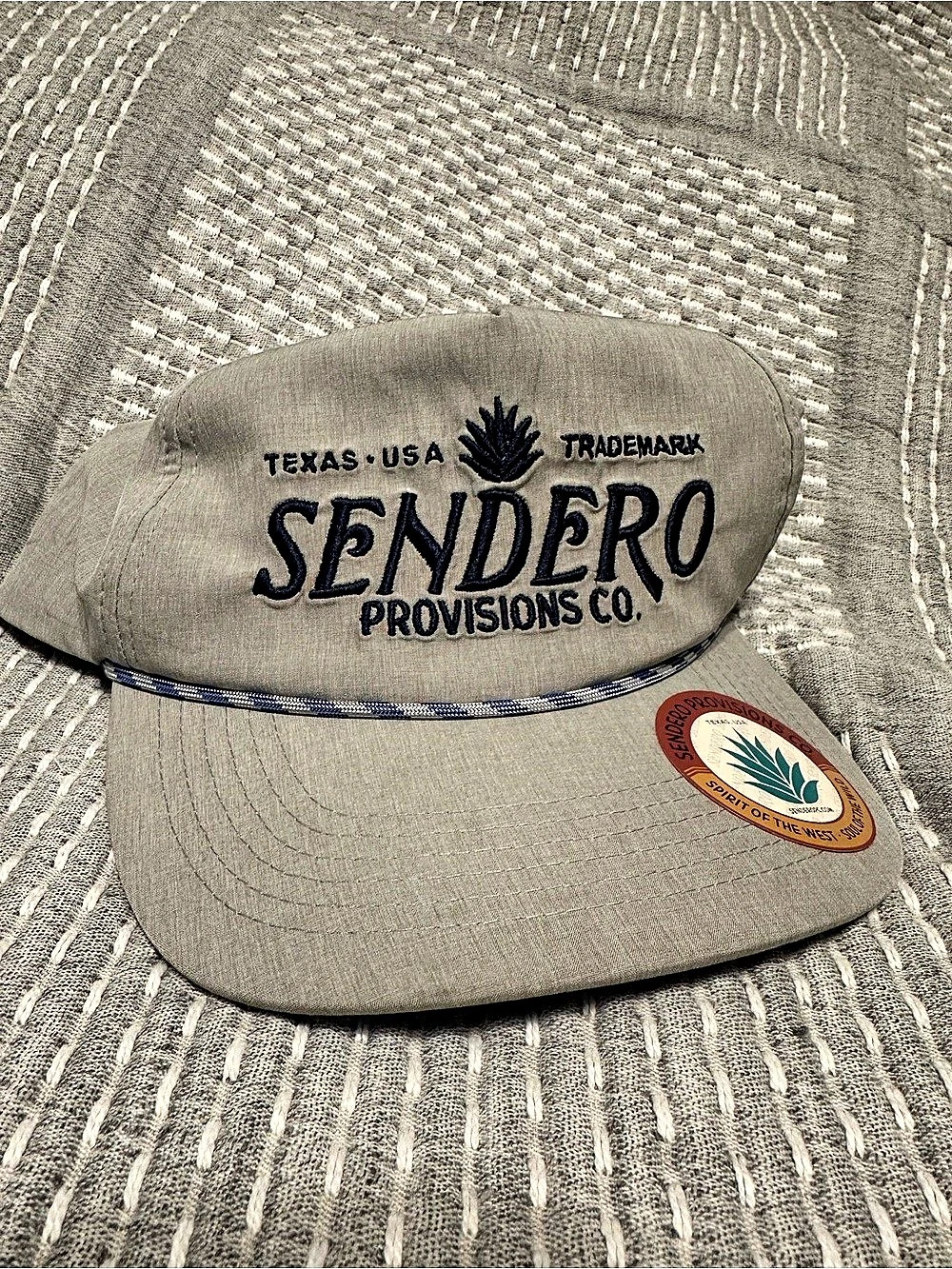 Sendero Provisions Co. Logo Hat. Gray NWT